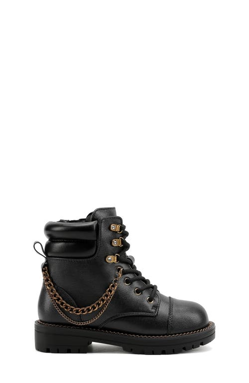 Kurt Geiger London Kids' Chain Combat Boot In Brown