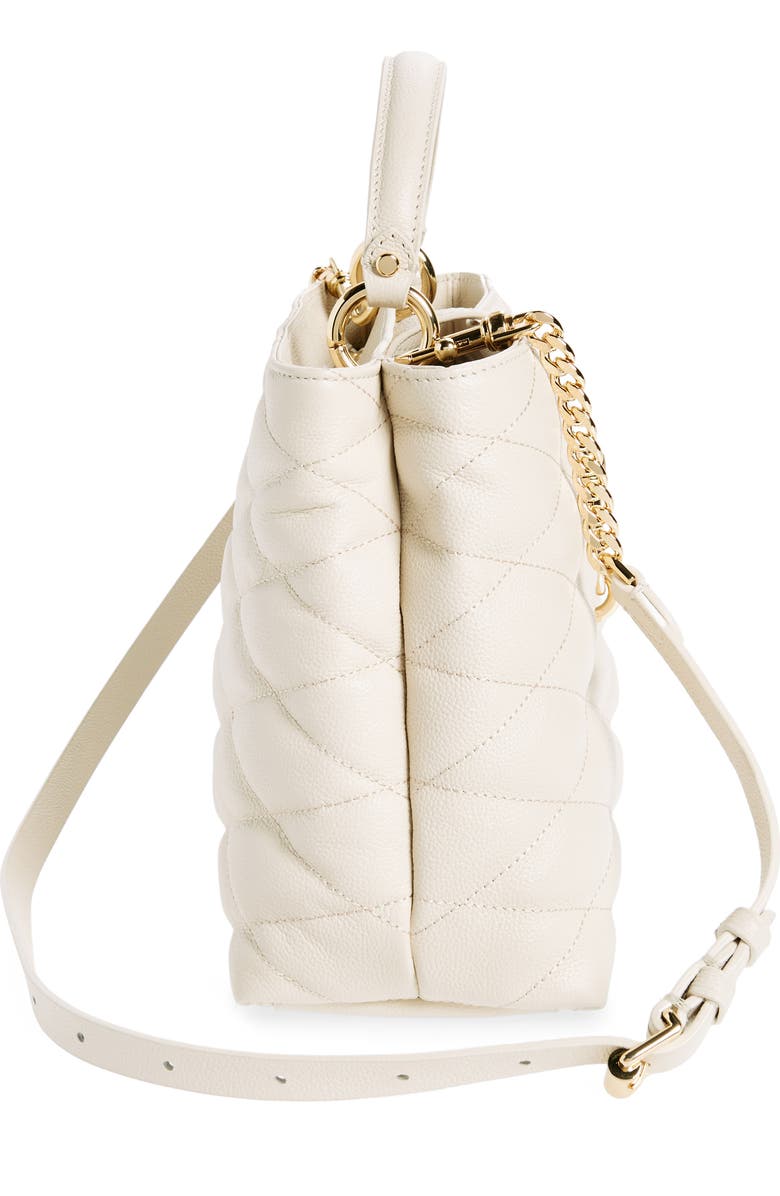 Rebecca Minkoff Edie Quilted Leather Top Handle Satchel, Alternate, color,