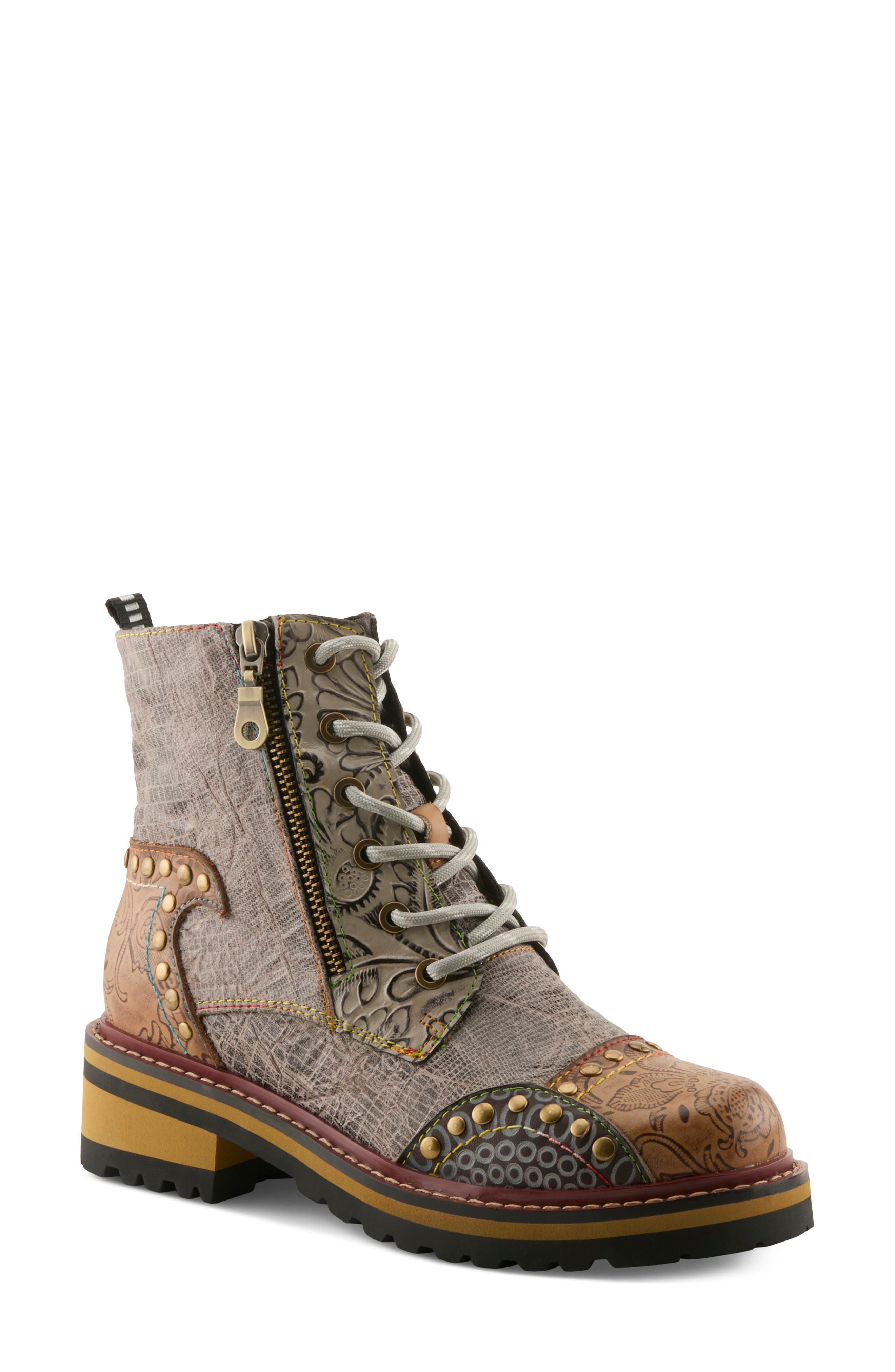 L'Artiste Rugup Boot, Main, color, BEIGE MULTI