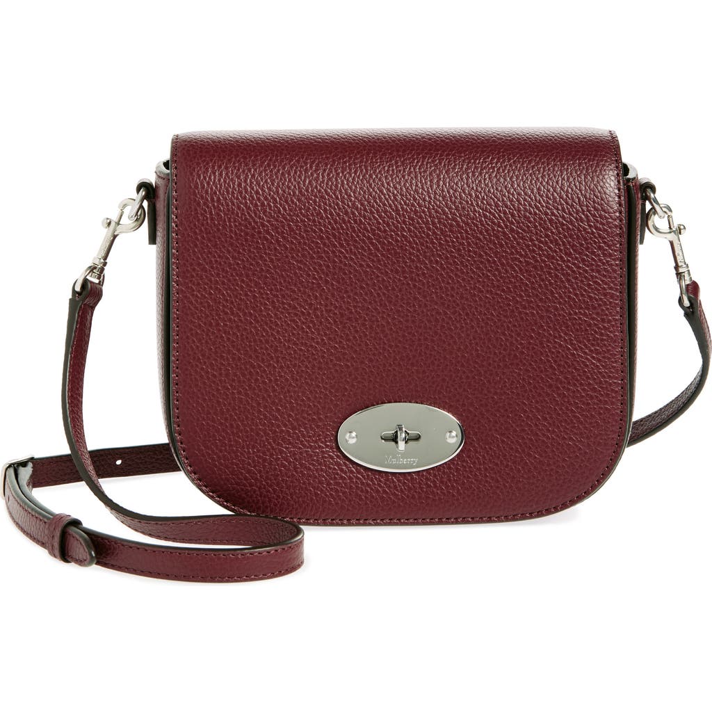 Mulberry Small Darley Satchel In Black Cherry
