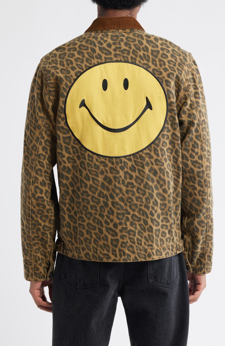 MARKET SMILEY<sup>®</sup> LA Work Jacket, Alternate, color, Leopard Print/ Brown