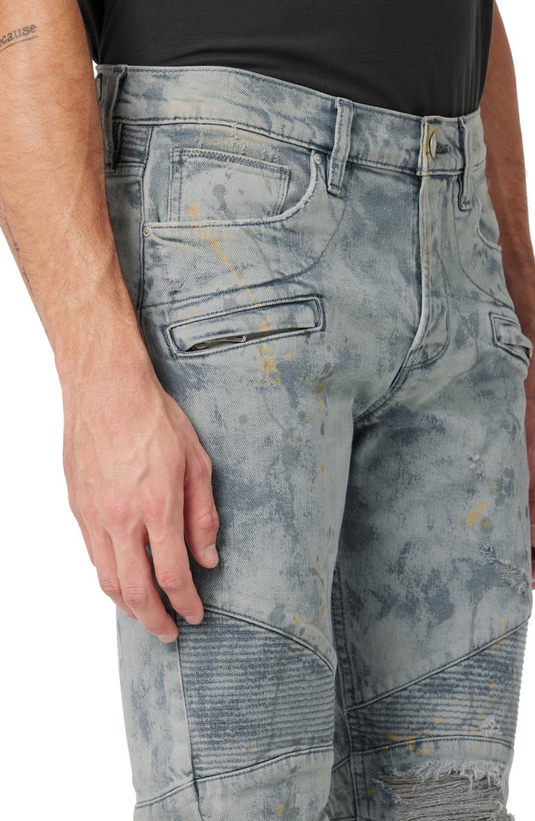 Hudson Jeans Blinder Biker V2 Ripped Moto Skinny Jeans, Alternate, color,