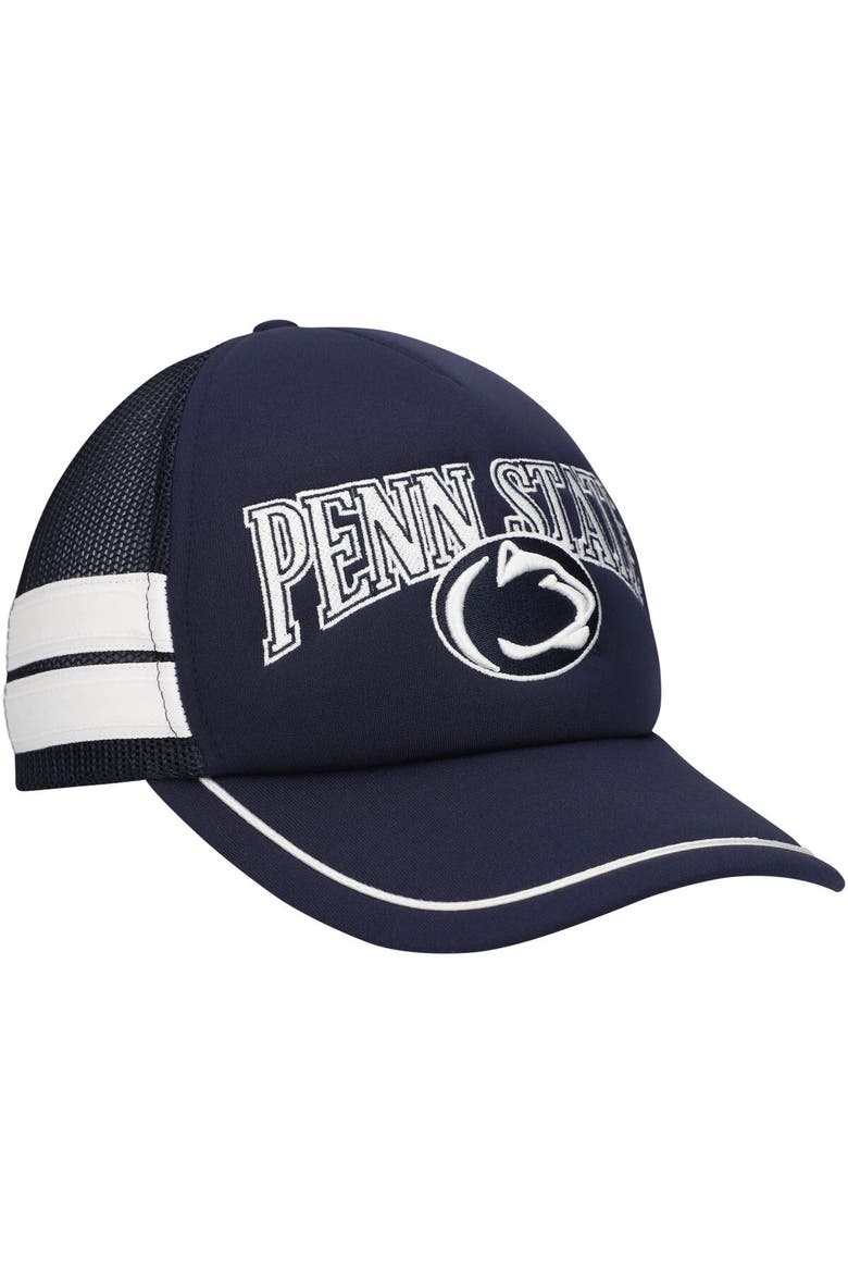 Men's '47 Navy Penn State Nittany Lions Sideband Trucker Adjustable Hat, Alternate, color, Navy