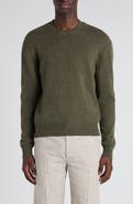 Bottega Veneta Classic Cashmere Blend Sweater with Intrecciato Suede Hearts