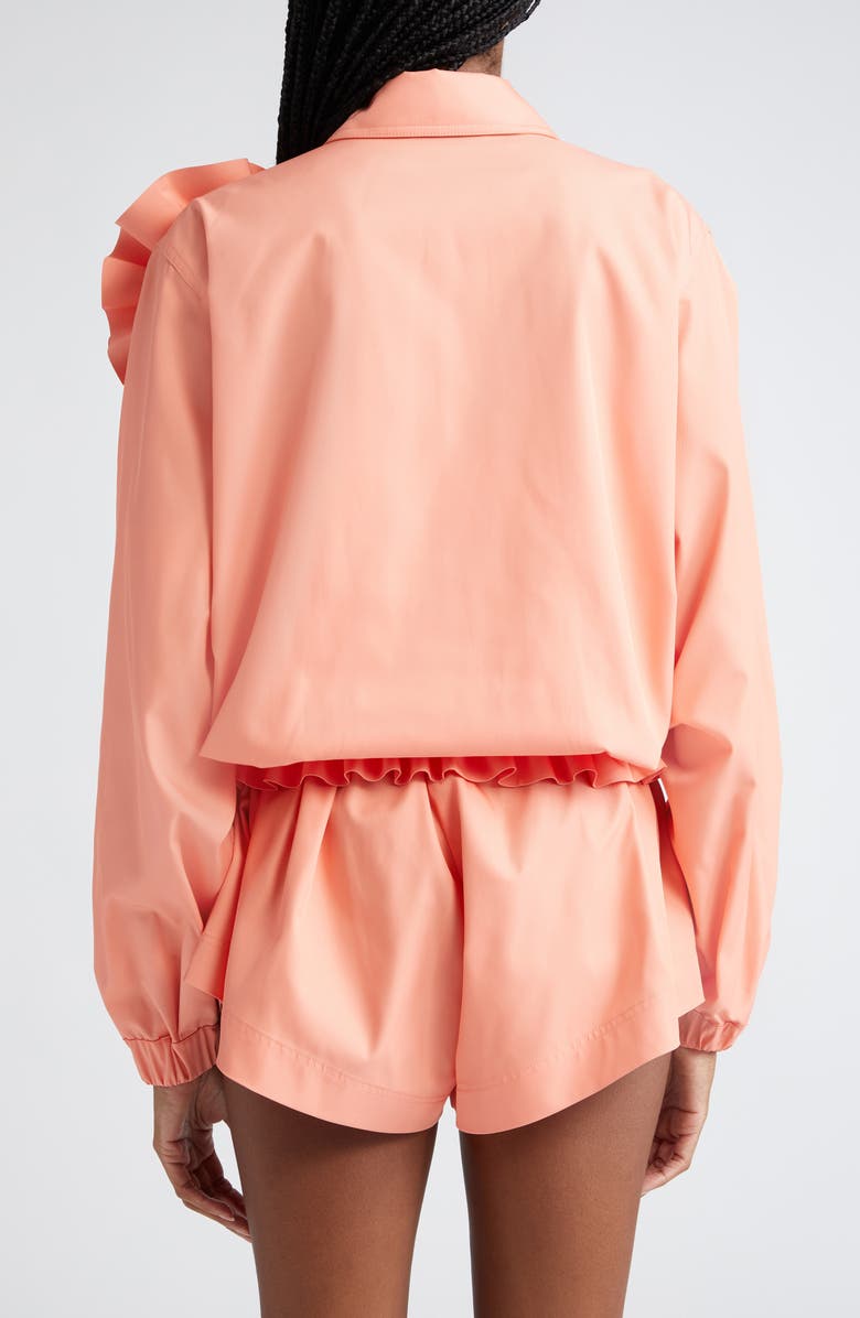Area Ruffle Flower Track Jacket, Alternate, color,