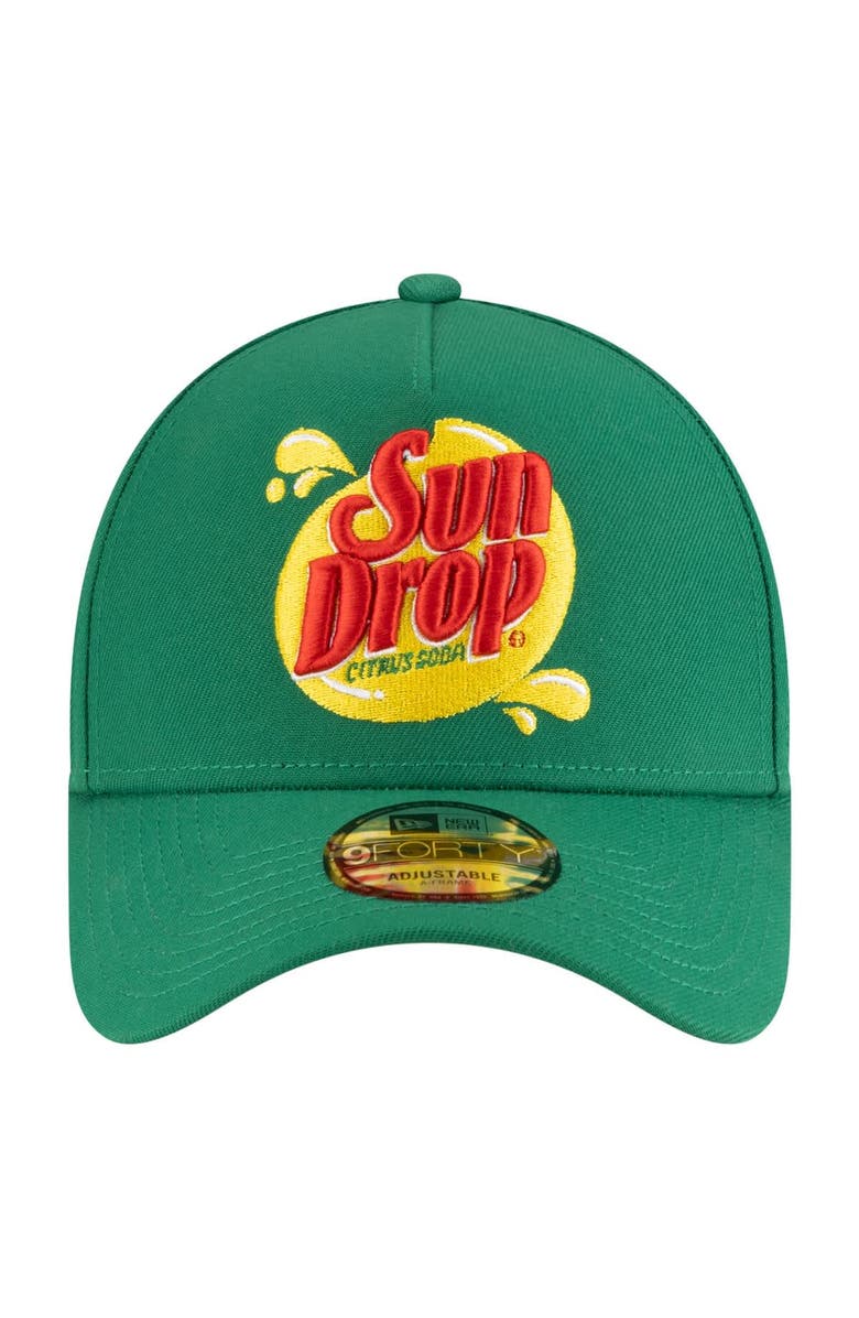 New Era Men's New Era Green NASCAR Dale Earnhardt Jr. Sun Drop 9FORTY A-Frame Adjustable Hat, Alternate, color, Green