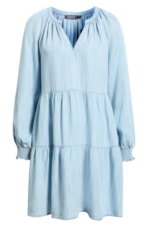 Tessa Long Sleeve Chambray Dress