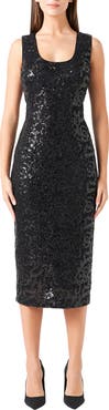Endless Rose Sequin Lace Midi Dress
