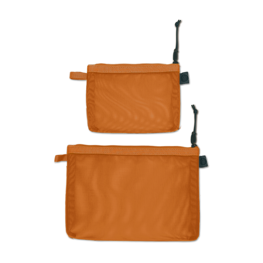 Baboon To The Moon Monomesh Pouch Set In Brown