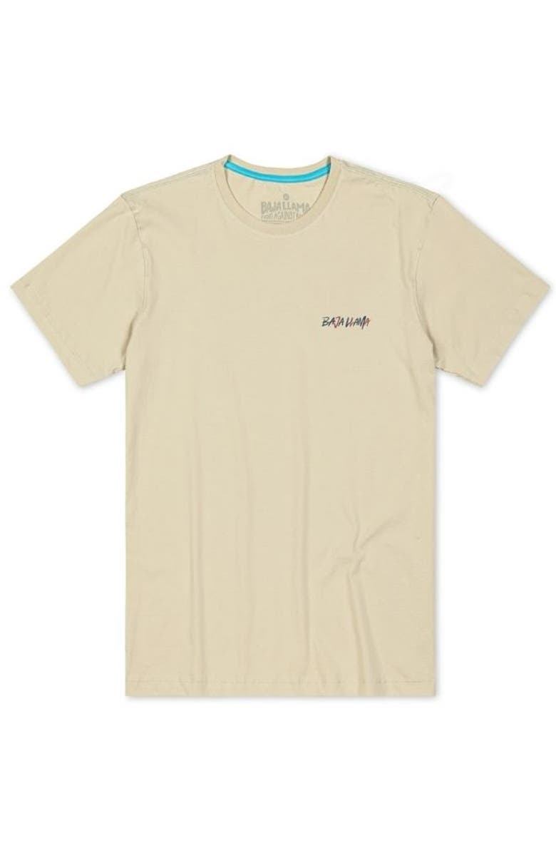 Baja Llama FIGHT AGAINST BORING RETRO - CREAM PRIMO GRAPHIC TEE, Alternate, color, Cream