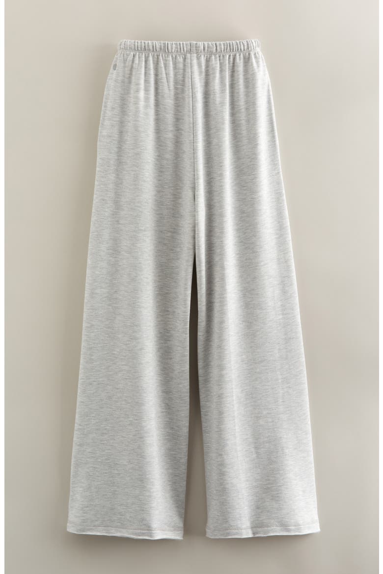 Kids' Step Up Wide Leg Fleece Pants, Alternate, color, GREY LIGHT HEATHER