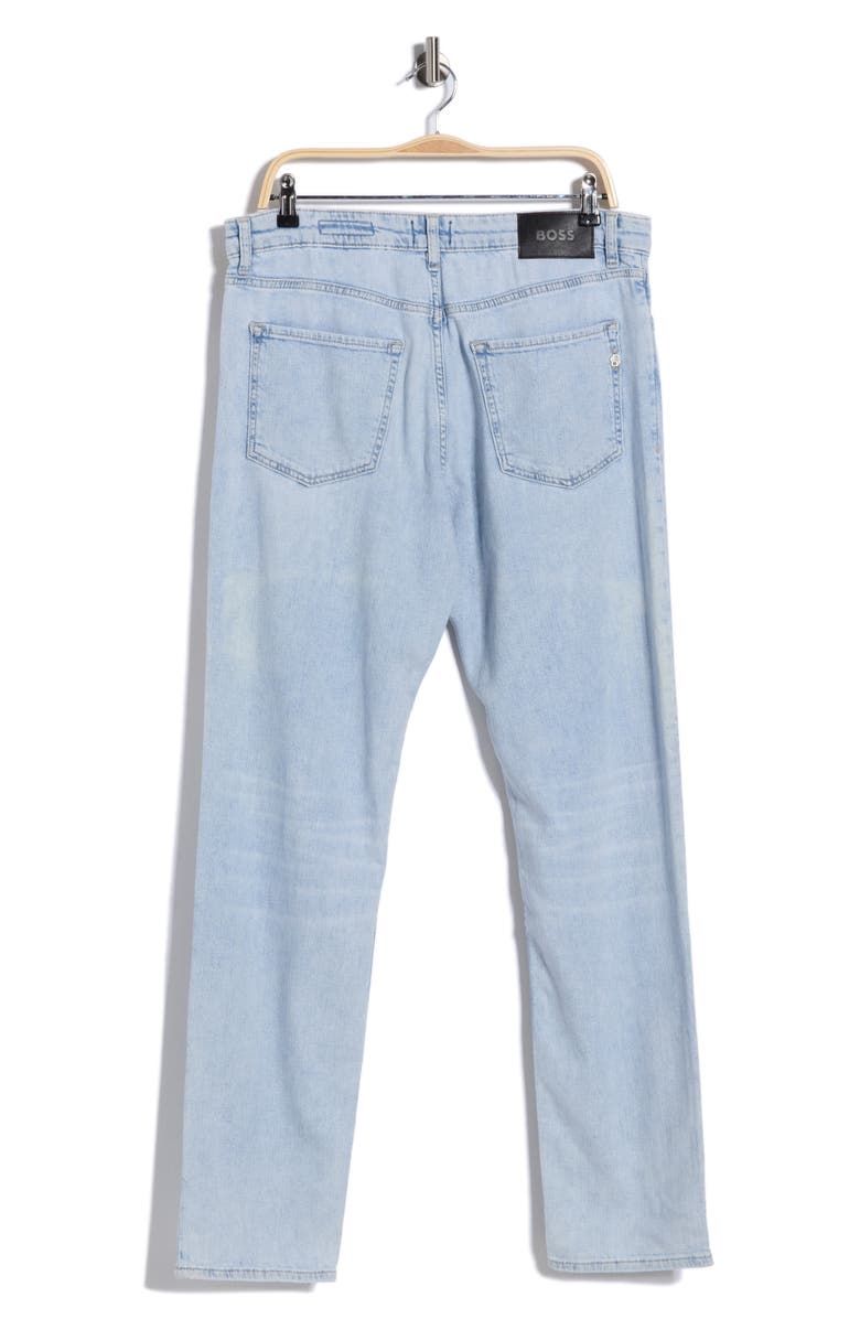 HUGO Maine Regular Fit Straight Leg Jeans, Alternate, color, Light/ Pastel Blue