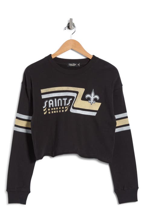 Saints Retro Crop Fleece Sweatshirt