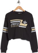 Junk Food Saints Retro Crop Fleece Sweatshirt