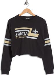 Junk Food Saints Retro Crop Fleece Sweatshirt