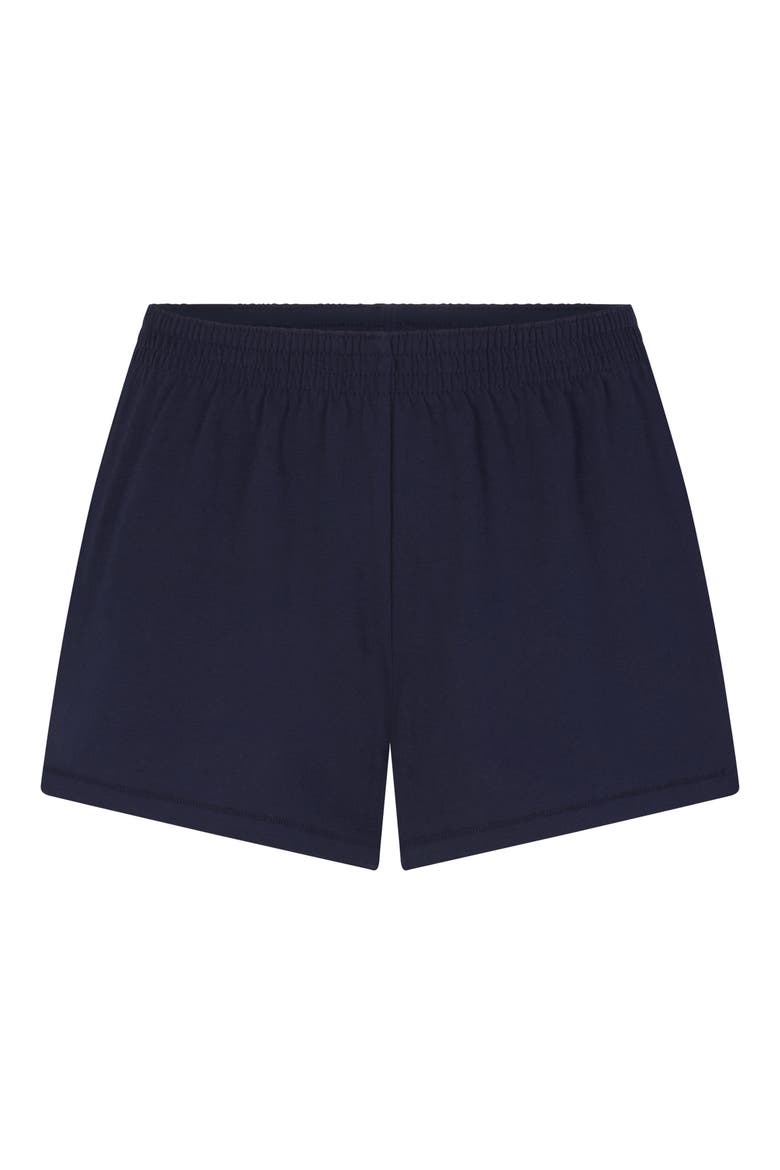 Stretch Cotton Jersey Shorts, Alternate, color, NAVY