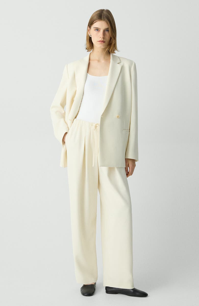 Theory Drawstring Pants, Alternate, color, Rice