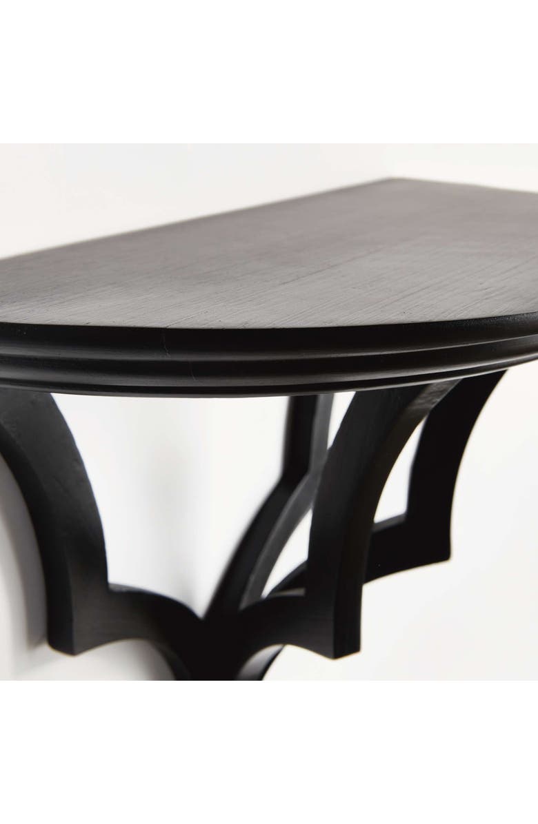 Napa Home & Garden Bennett Antique White Floating Wall Shelf, Alternate, color, Black