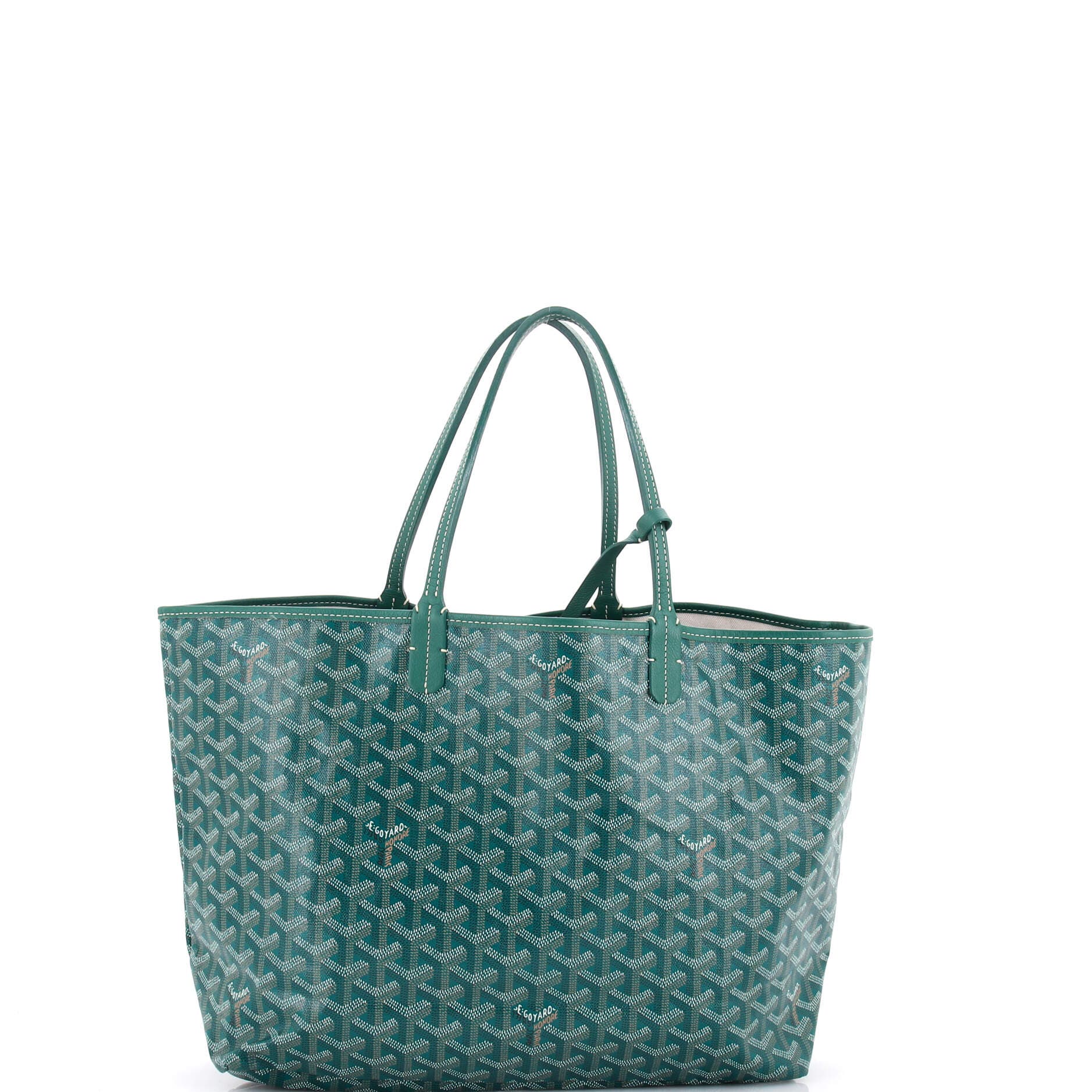 Pre-Owned Goyard Saint Louis Tote Coated Canvas PM, Alternate, color, Green