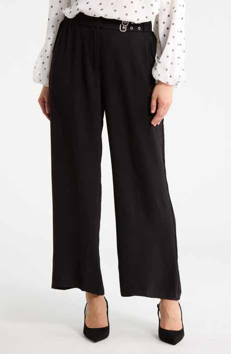 Adrianna Papell Side Belted Airflow Wide Leg Pants