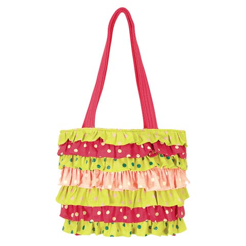 Polka Ruffle Tote