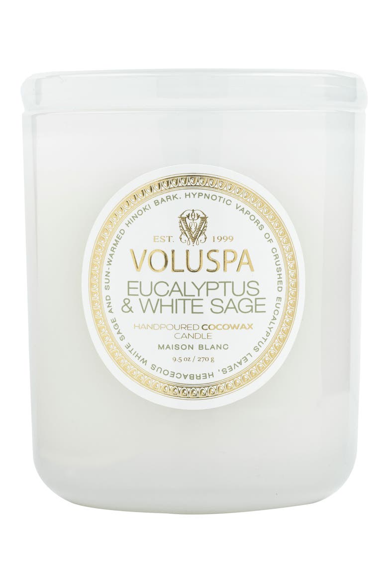 Eucalyptus & White Sage Boxed Classic Candle, Alternate, color, EUCALYPTUS