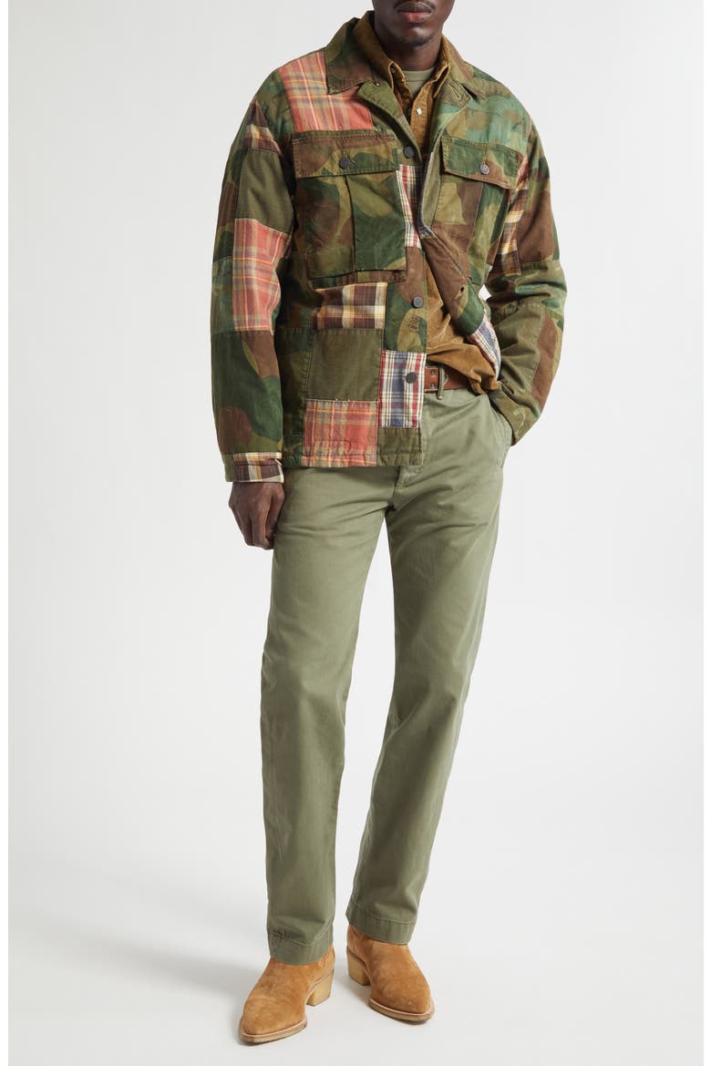 Officer Cotton Twill Chinos, Alternate, color, OLIVE