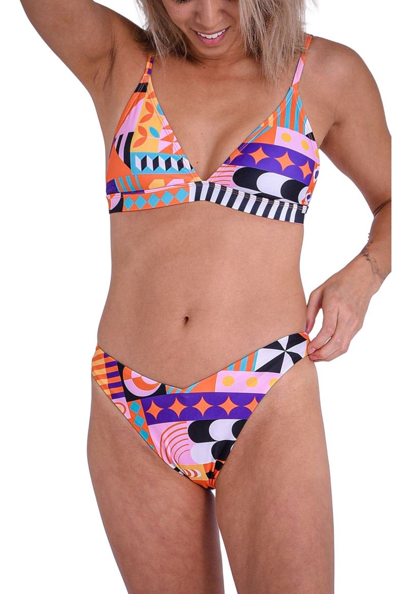 Endless Summer V-Cut Bikini Bottoms, Alternate, color, Multi