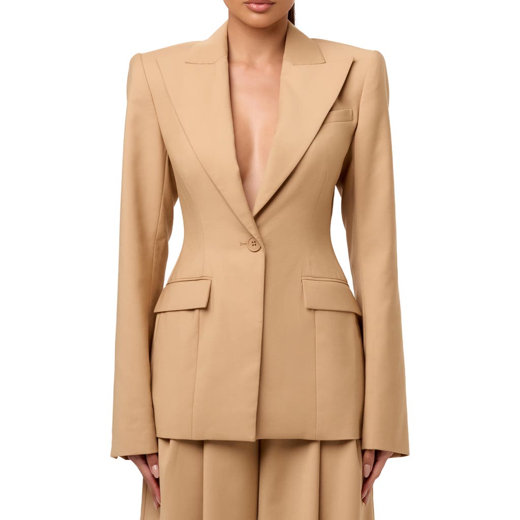 Naked Wardrobe One-button Blazer