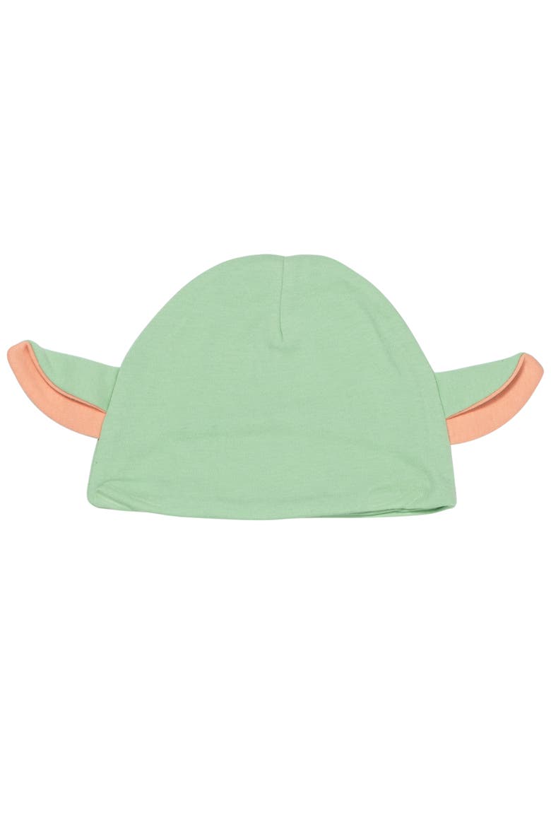 The Mandalorian Grogu Birthday Tee Diaper Cover and Hat Set, Alternate, color, Grogu Green Ivory