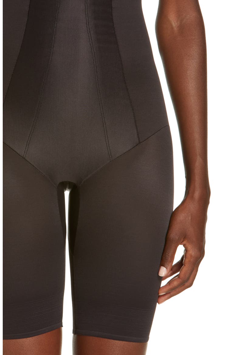 Shape with an Edge® High Waist Thigh Slimmer, Alternate, color, BLACK