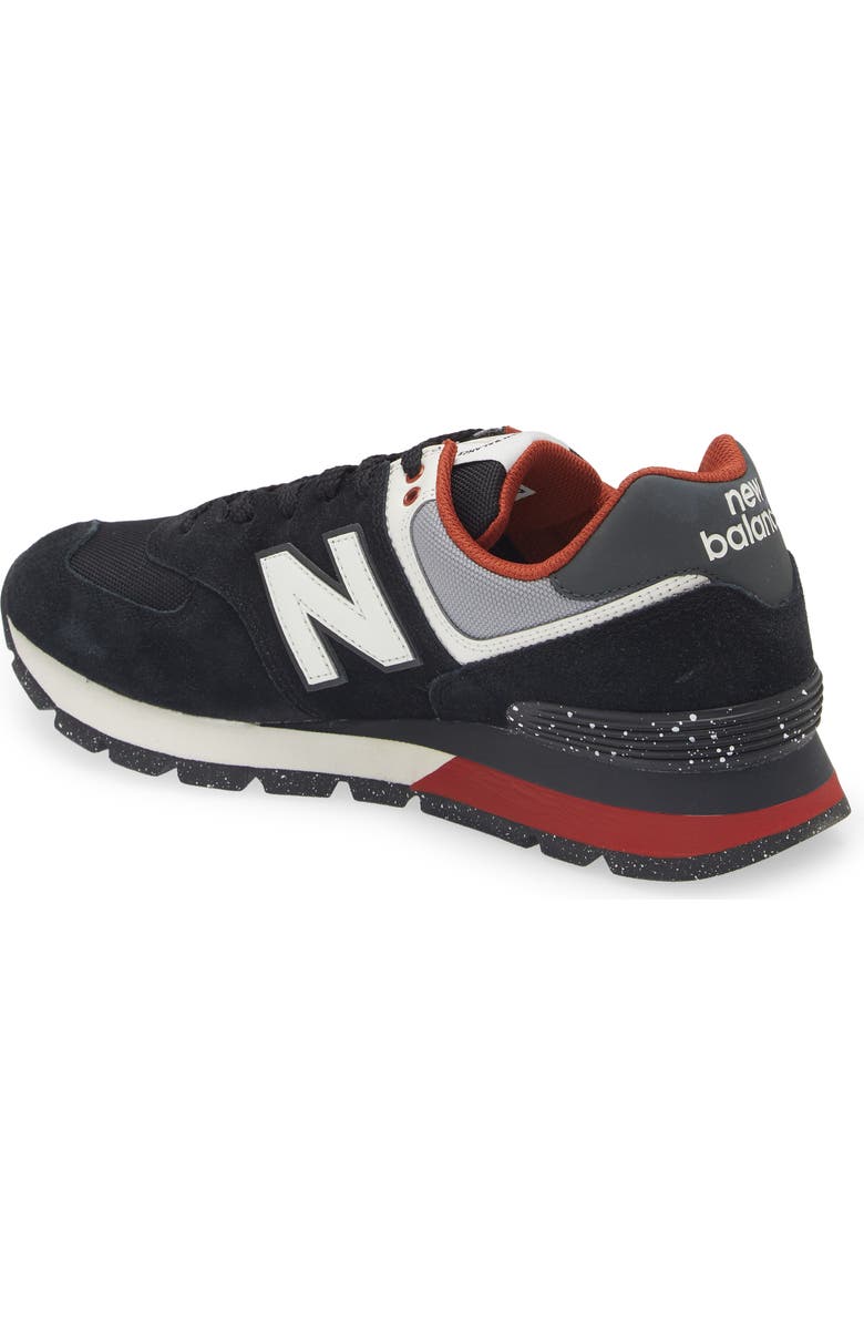 New Balance 574 Cordura Sneaker, Alternate, color, Black/ White