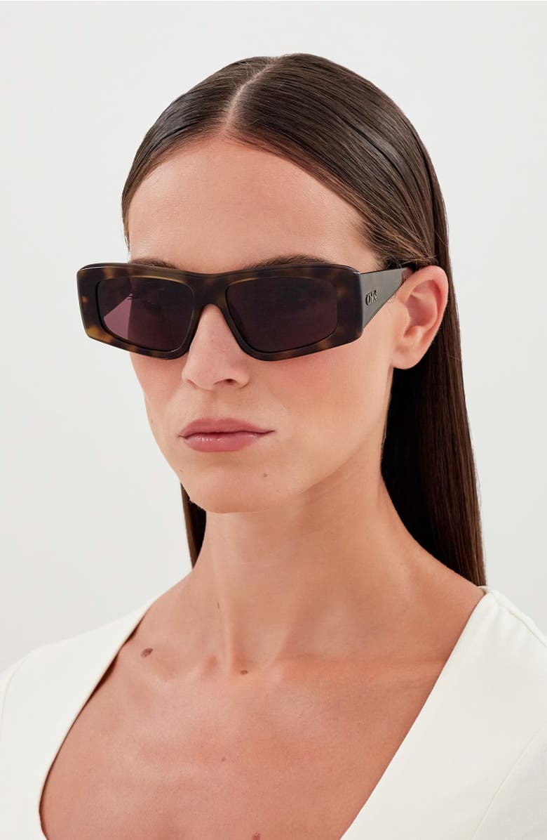 Chloé 55mm Rectangular Sunglasses, Alternate, color,