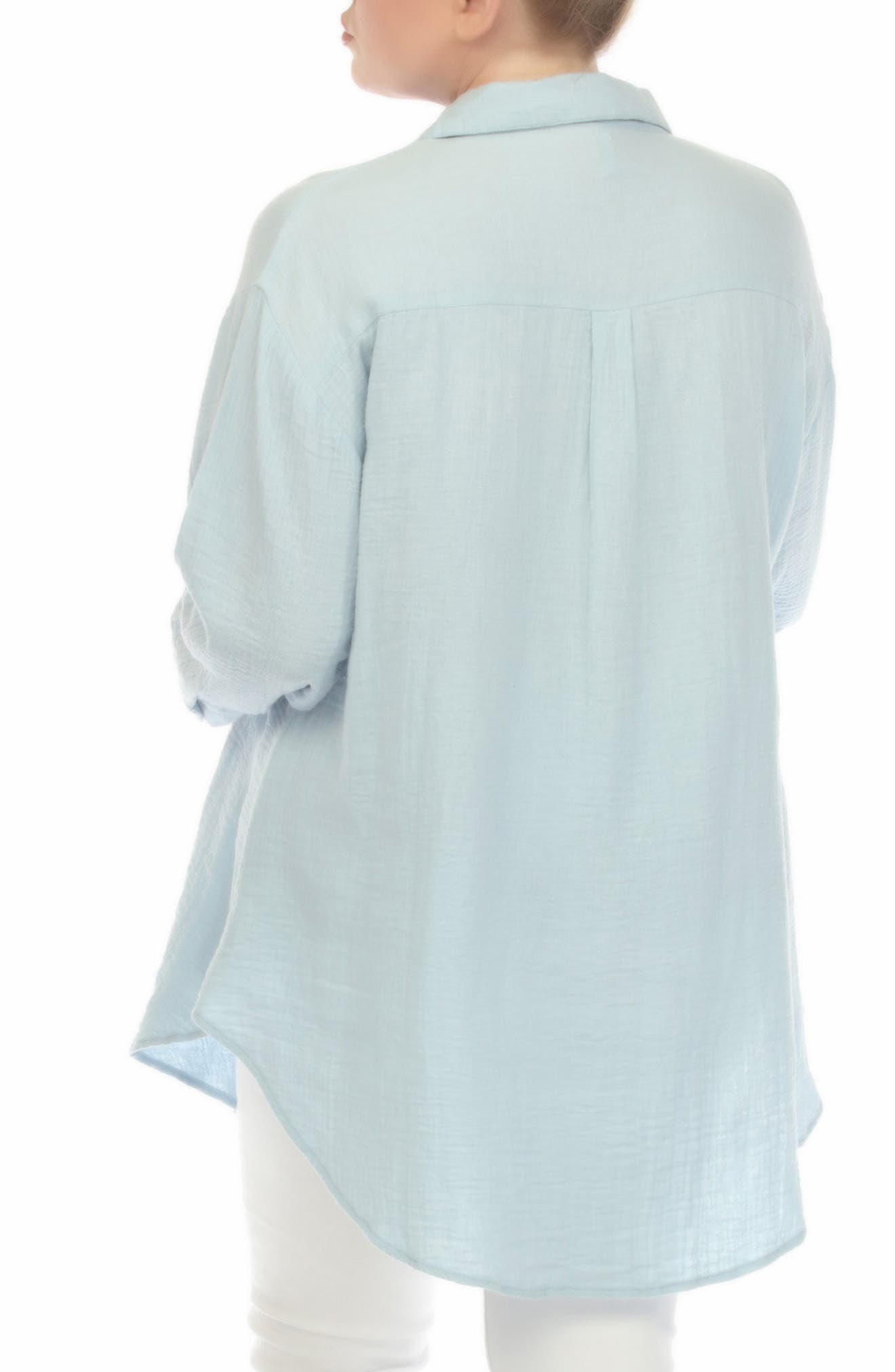 Gauze Button-Up Shirt - image 4