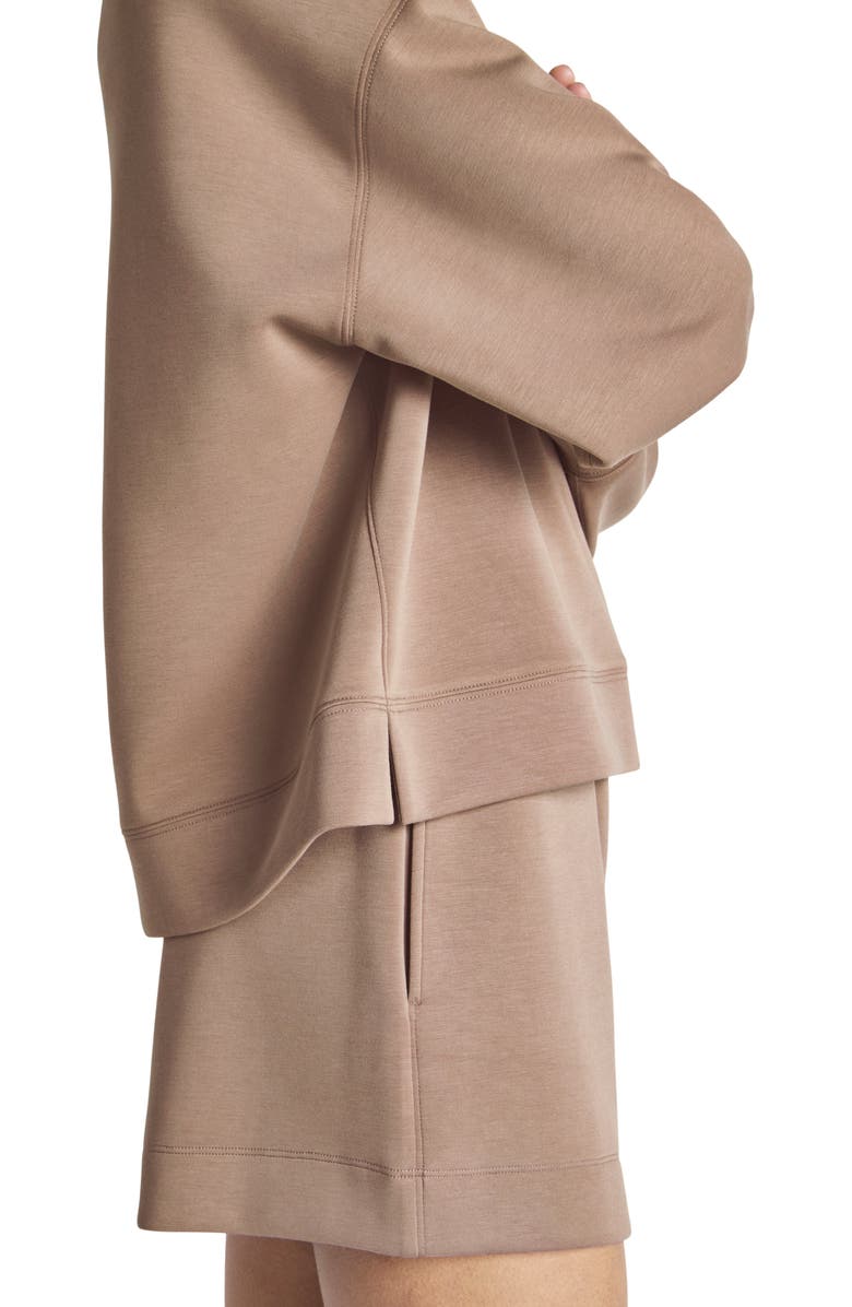 Splendid x @cellajaneblog Scuba Polo Sweatshirt, Alternate, color, 