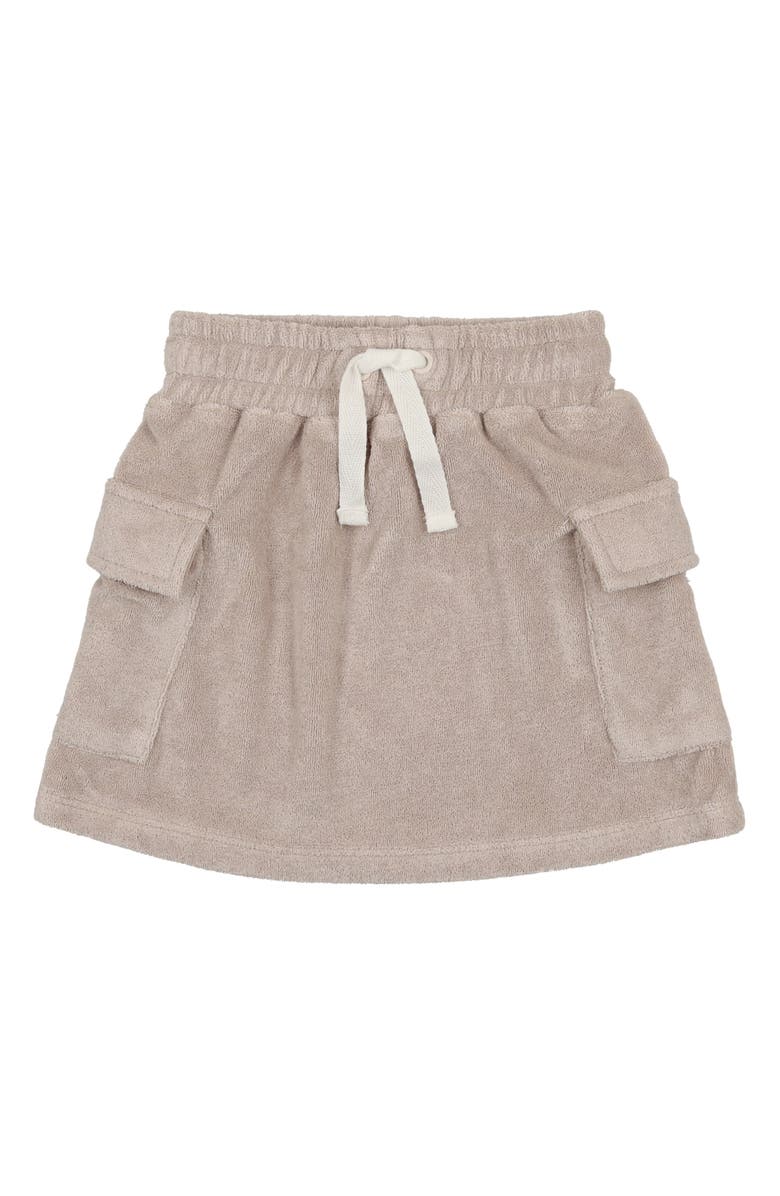 Manière Kids' Terry Cloth Rugby Skirt, Main, color, Sand