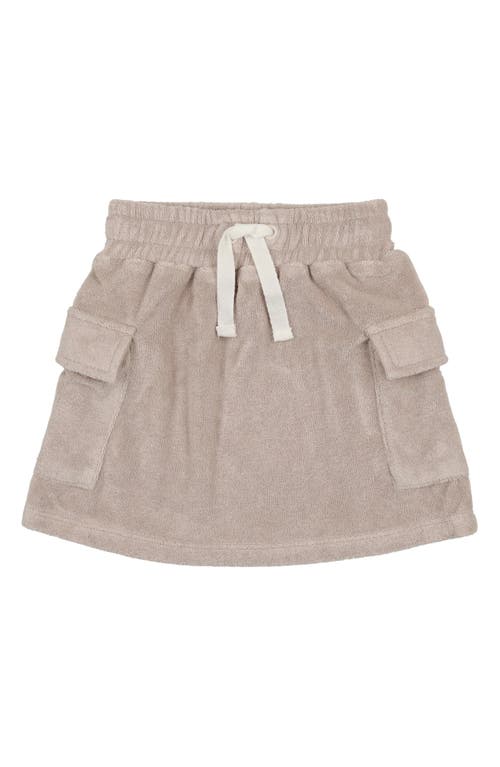 Maniere Manière Kids' Terry Cloth Rugby Skirt In Brown