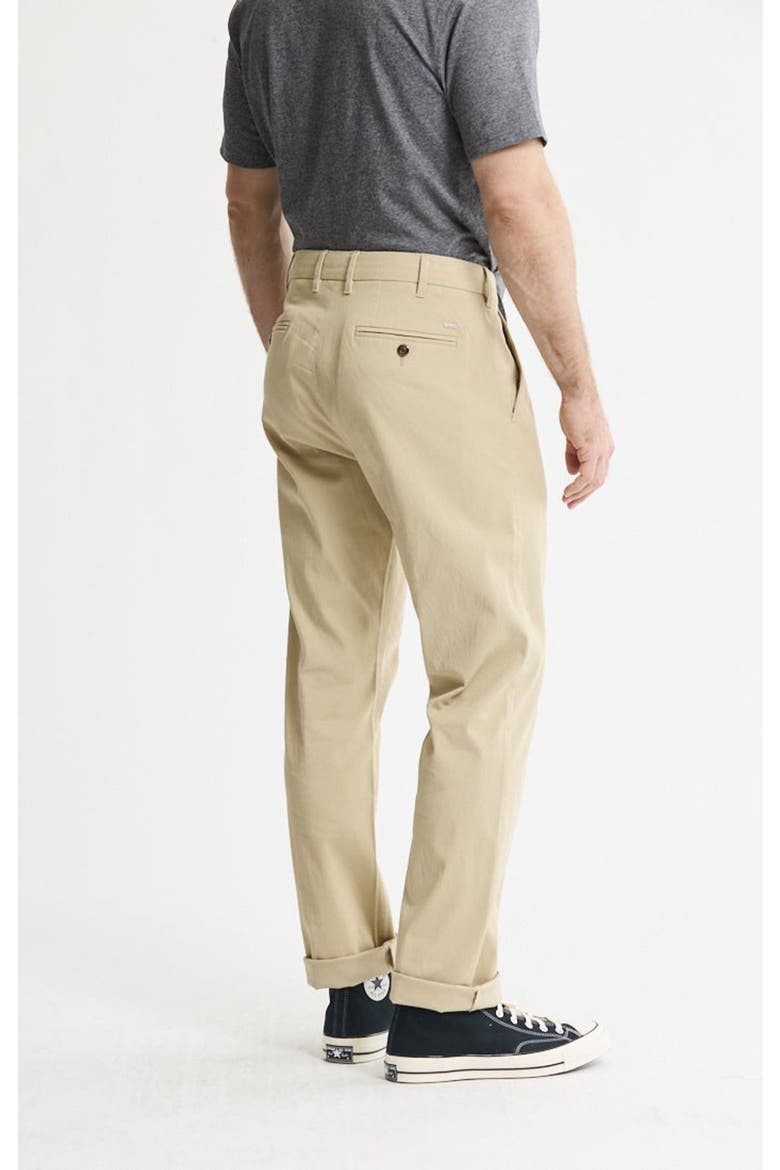 Cotton Silk Blend Stretch Chino Pants, Alternate, color, Khaki