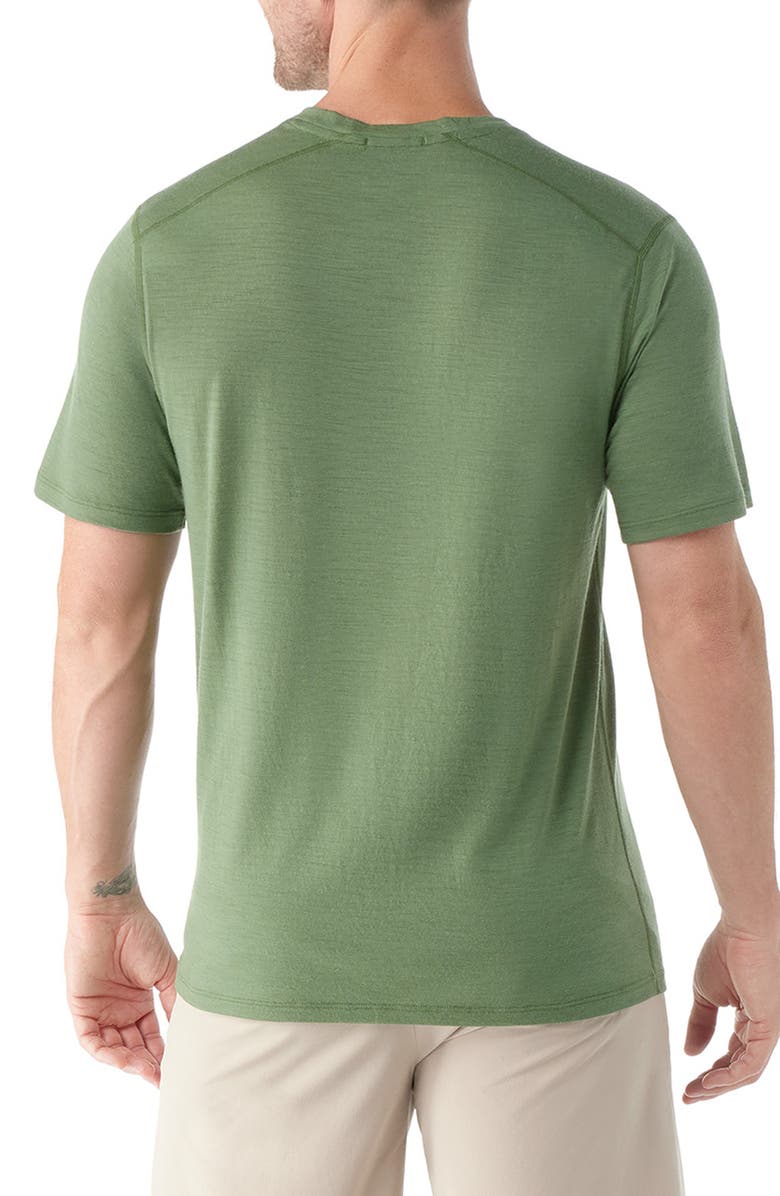 Smartwool Merino Wool Blend Short Sleeve T-Shirt, Alternate, color, Fern Green
