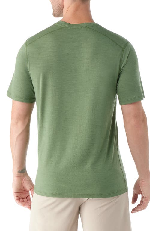Smartwool Merino Wool Blend Short Sleeve T-shirt In Fern Green
