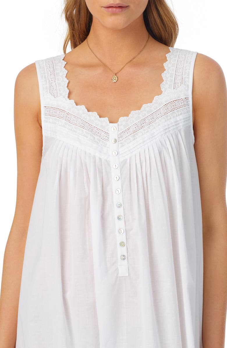 Eileen West Sleeveless Cotton Ballet Nightgown, Alternate, color,