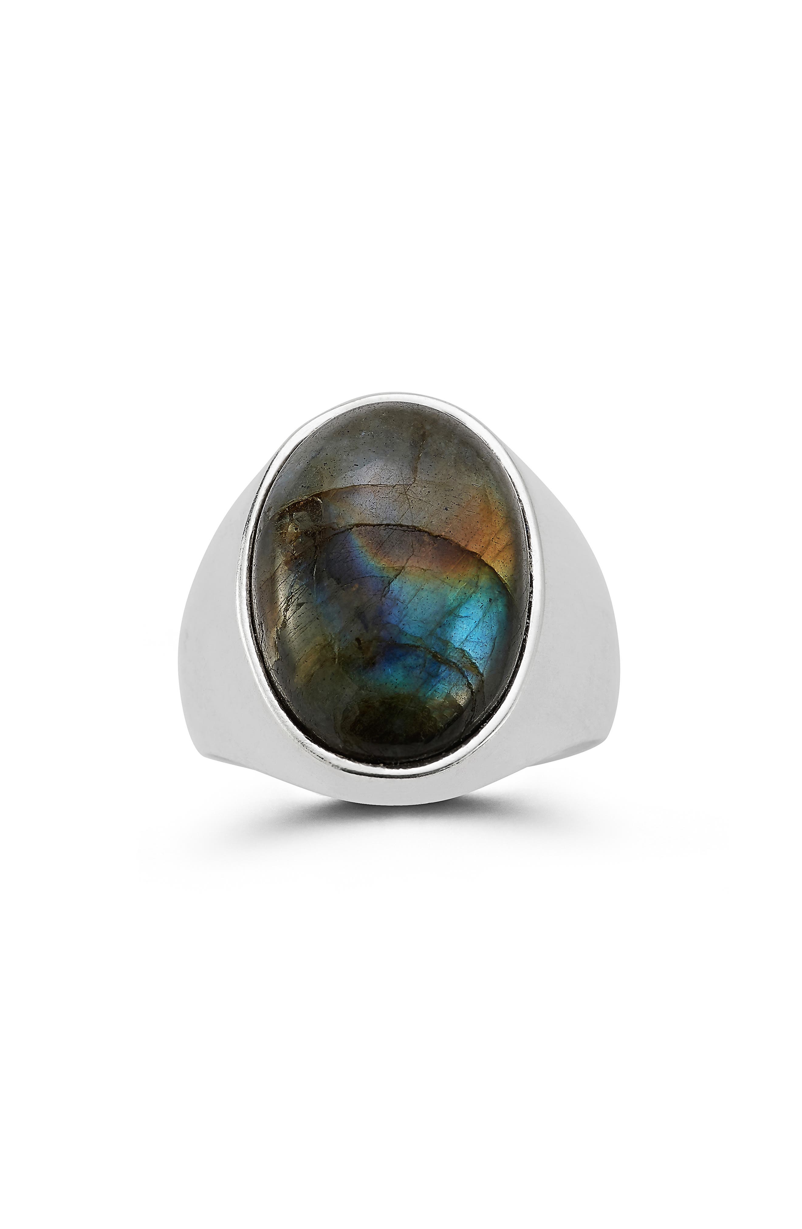 Yield of Men Men's Labradorite Domed Ring