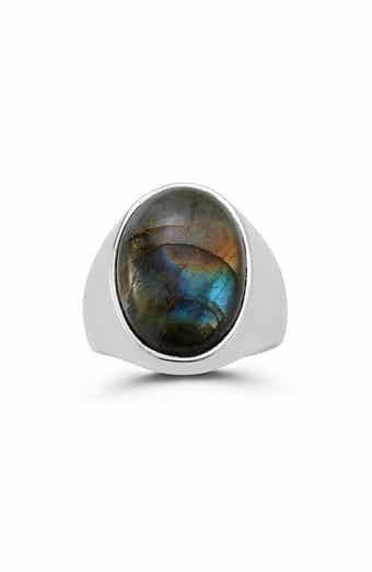 Yield of Men Men's Labradorite Domed Ring