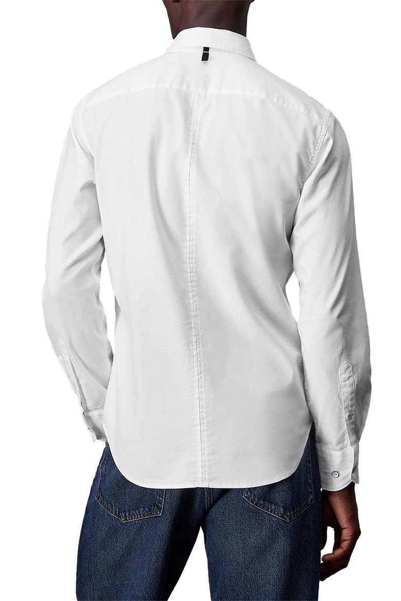 Tomlin Cotton Dobby Button-Up Shirt, Alternate, color, WHITE