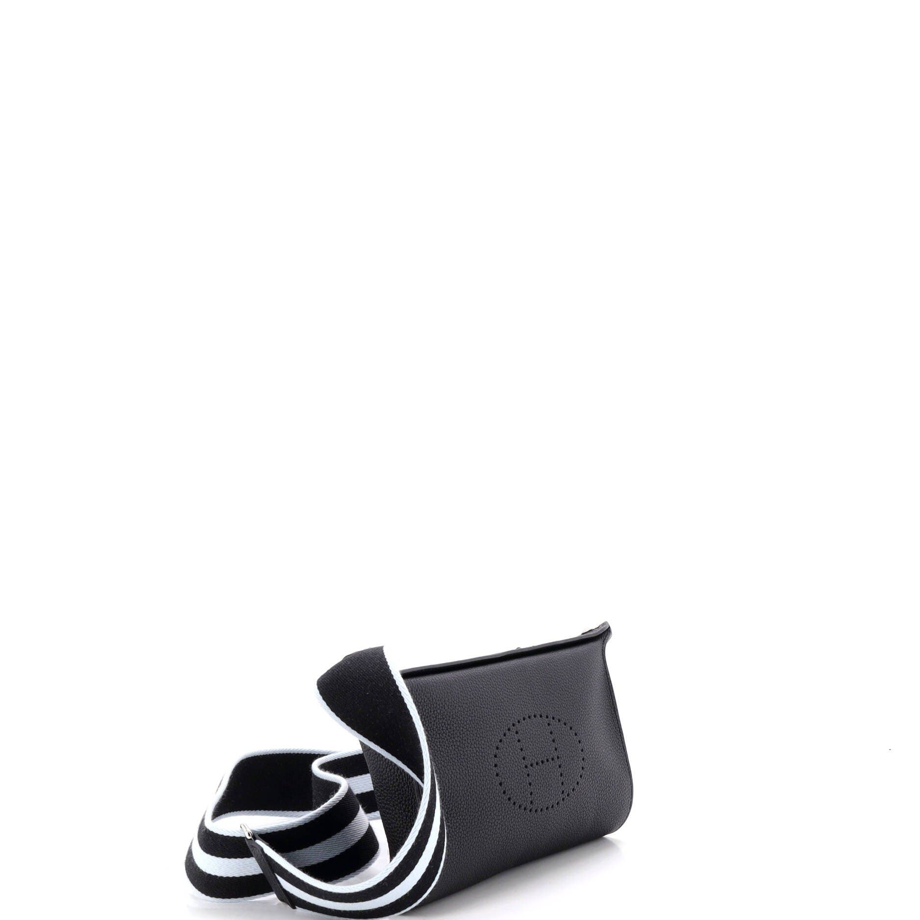 Videpoches Bag with Multicolor Strap Togo, Alternate, color, Noir