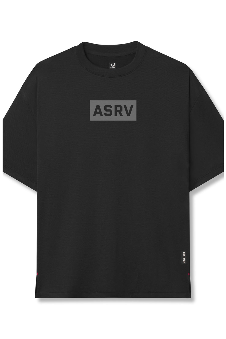 AeroSilver Oversized Tee, Alternate, color, Black Box Logo