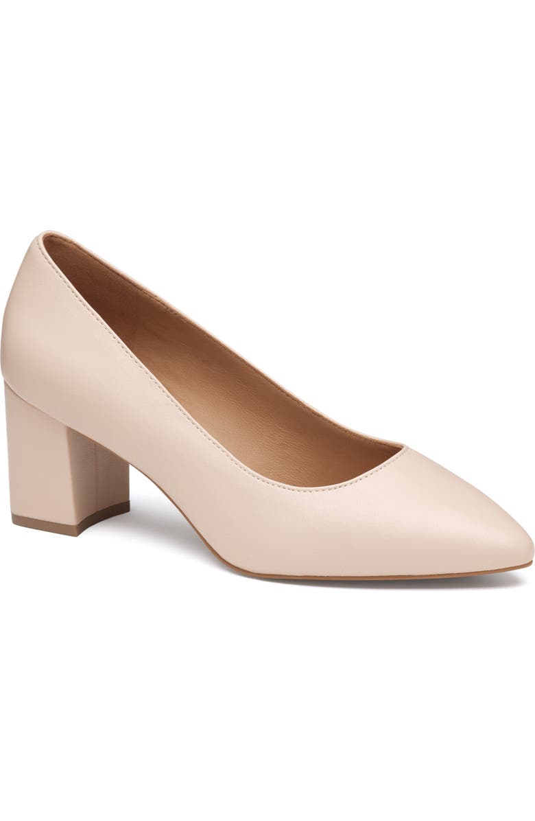 Johnston & Murphy Vicki Block Heel Pump, Main, color, Blush Glove