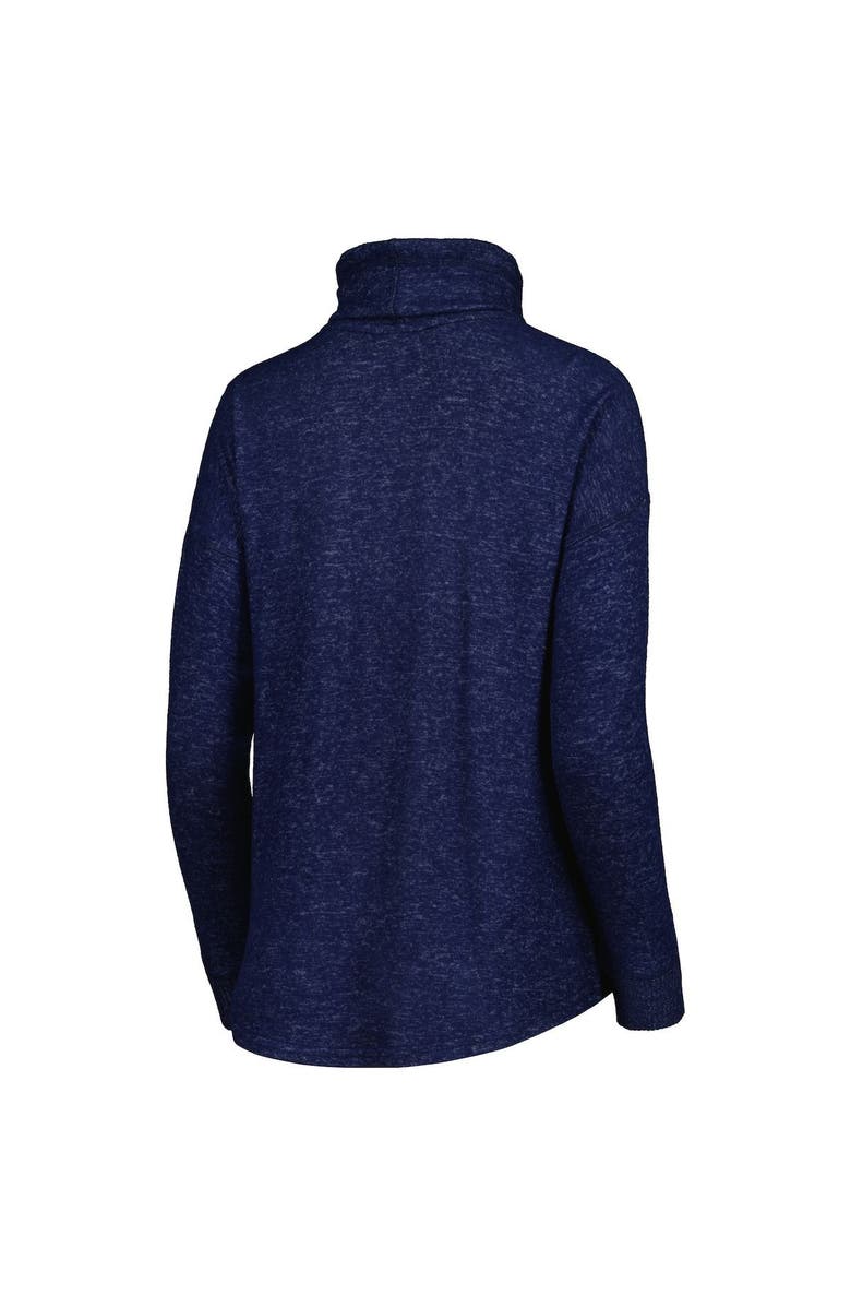 BOXERCRAFT Women's Heathered Navy Nashville SC Cuddle Tri-Blend Pullover Sweatshirt, Alternate, color, 