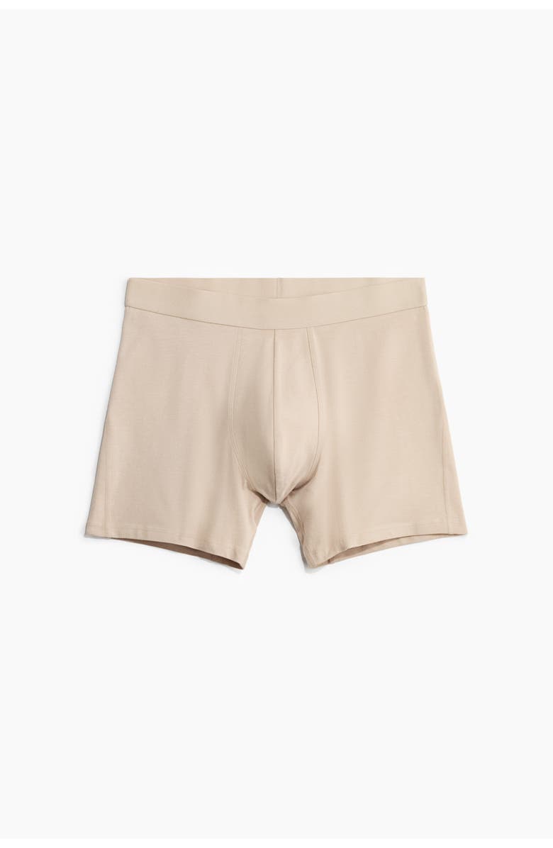 H&M 5-pack Mid Trunks With Lycra<sup>®</sup>, Alternate, color, Beige/Dark Brown
