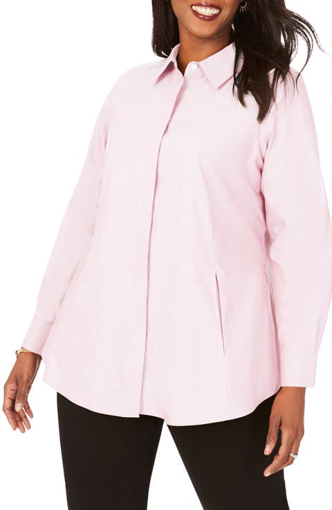 Cici Non-Iron Tunic Blouse (Plus Size)